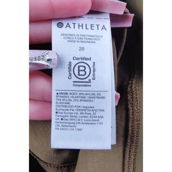 Athleta Women's Olive Green Shorts  Size 20 - Picture 4 of 4